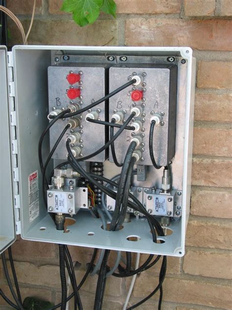 antenna junction box|outdoor coaxial cable junction box.